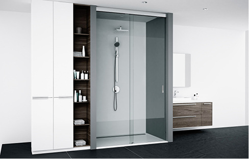 <p>
Mit der Variante Deckenmontage können SF 740 Premium Duschen bis zu einer Höhe von 2900 mm realisiert werden, bei Glasstärken von 8 bzw. 10 mm und bei Türgewichten bis zu 50 kg.
</p>

<p>
</p> - © Foto: Gral

