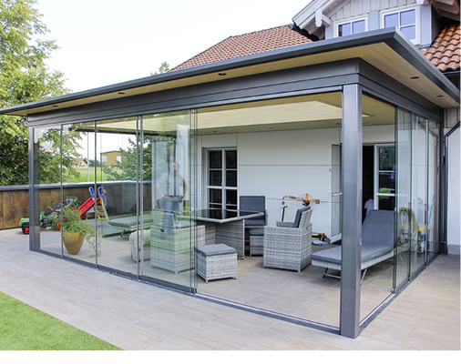 



Das etwas andere Glashaus – der kuhbus Flachdach-Wintergarten. Hier als Terrassendach mit Kaltverglasung
