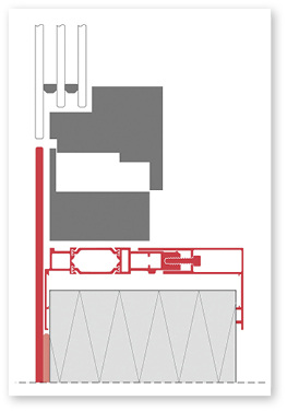 
Schnittzeichung des Adapter-Rahmens



