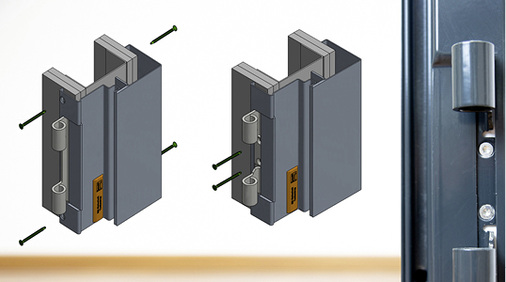 
Die rationell angeordneten Montagepunkte verkürzen den Einbau. Und die zweifache Verschraubung in die doppelt beplankte Ständerwand stellt die Stabilität sicher.



