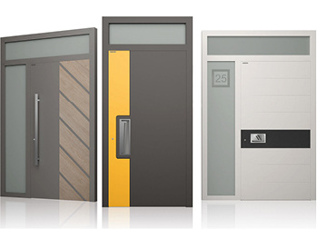 



Wertig und solide: neue Creo-Aluminiumtür mit viel Zubehör. 
