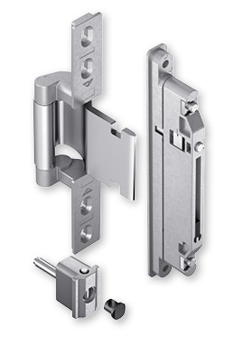 



Das verdeckt liegende Türband mit selbstschmierender Buchse garantiert auch ohne Wartung eine dauerhaft sichere und angenehme Bedienung der Eingangstür.
