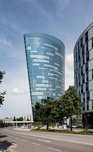 Das Bürogebäude “Hoch zwei“ in Wien. Das Bürogebäude “Hoch zwei“ in Wien.