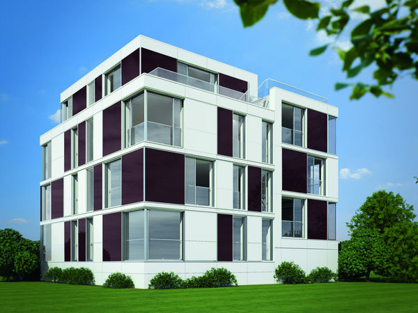 Referenzobjekt Stadthaus am Ostseefjord Schlei in Schleswig: Blick auf Nord- und Westseite - Schüco International KG