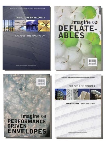 Die Fassaden-Research-Gruppe der TU Delft gibt neben den Büchern zu den Fachkonferenzen “The future envelope“ auch eine Reihe weiterer Bücher heraus. Die Fassaden-Research-Gruppe der TU Delft gibt neben den Büchern zu den Fachkonferenzen “The future envelope“ auch eine Reihe weiterer Bücher heraus.