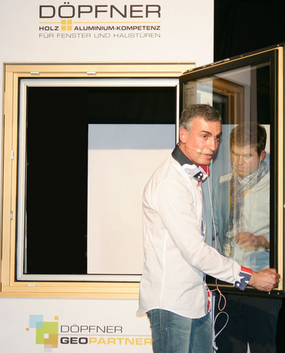 Frank und Mario Döpfner bei der Produktpräsentation - Daniel Mund / glaswelt.de