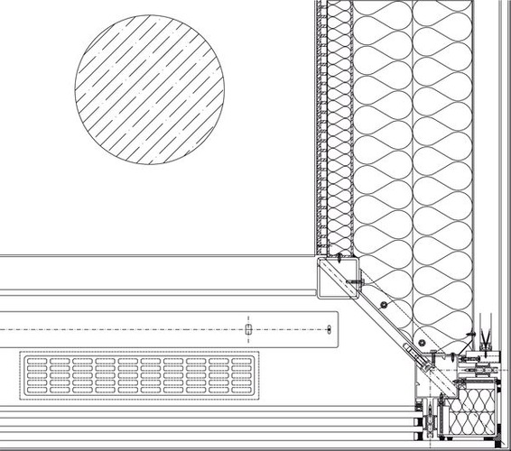 Ein Eckdetail der Fassade. - Lindner-Gruppe