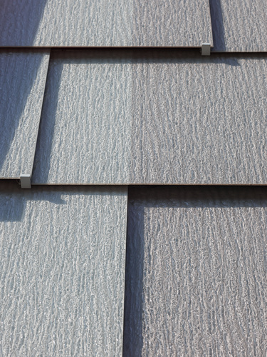 Hier die gläsernen Schindeln im Detail - Saint-Gobain Glass Deutschland GmbH/ Fotograf: Olaf Rohl