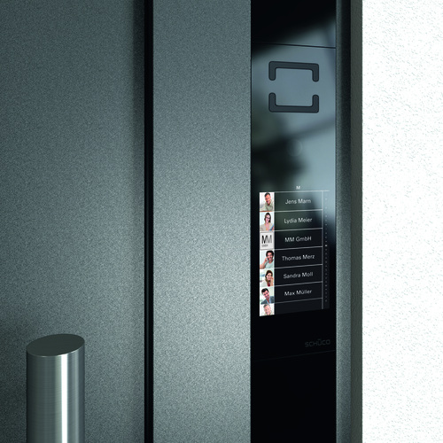 Auch die profilintegrierte Türmanagementlösung Schüco DCS Touch Display wurde mit dem German Design Award Winner 2017 in der Kategorie “Building and Elements“ ausgezeichnet. - Schüco