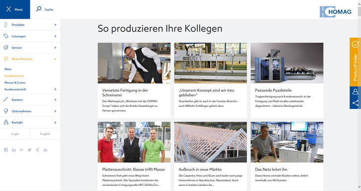 So produzieren Unternehmen der holzbearbeitenden Branche: Spannende Berichte aus allen Branchen - Homag