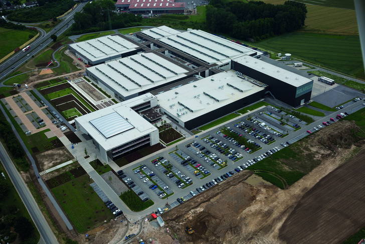 Das Campus-Areal aus der Vogelperspektive. - Solarlux