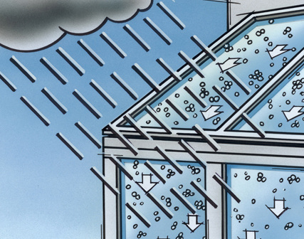 Das Pilkington Activ Glas reduziert den Reinigungaufwand durch seinen Selbstreinigs-Effek deutlich. - NSG Group