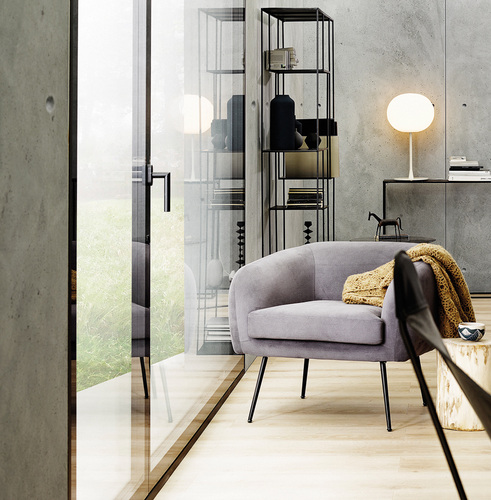 Rahmenloser, flächenbündiger Fensterflügel ganz aus Glas - Clara Fenster AG