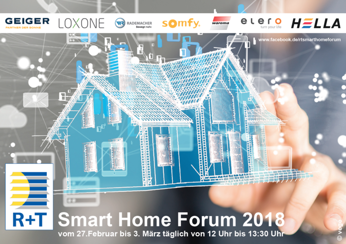 Führende Hersteller aus der R+S Branche unterstützen das R+T Smart Home Forum. - Vege/media4technologies