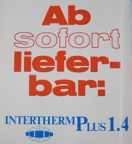 Hier wirbt Interpane in der GLASWELT für sein 1,4er Glas. - GLASWELT Archiv