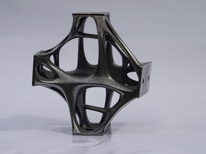 Kraftoptimierter Knoten einer Gitternetzschale, MSc-Projekt von Bayu ­Prayudhi, TU Delft. - Ulrich Knaack