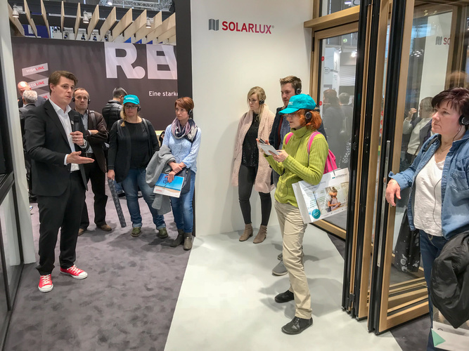 Die Guided Tours auf dem Stand von Solarlux - Rainer Hardtke