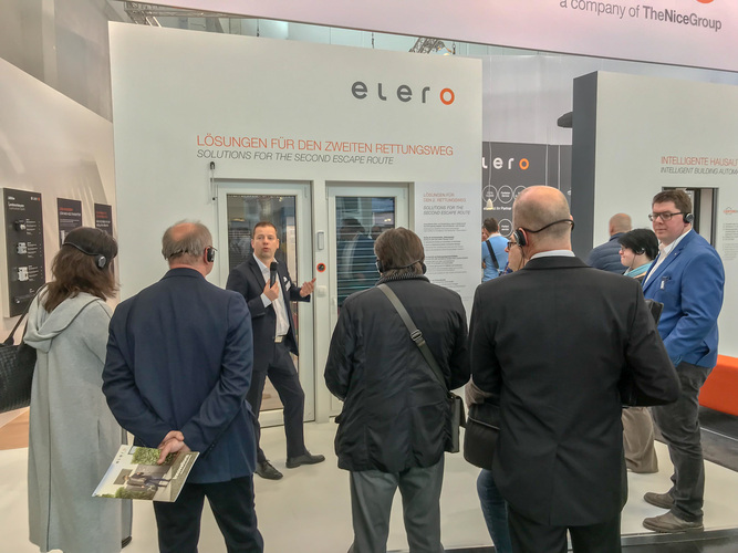Die Guided Tours auf dem Stand von elero - Rainer Hardtke