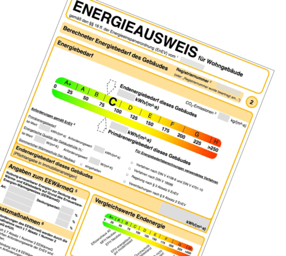 Im Zuge der Einführung der EnEV kamen dann auch die ersten Energieausweise auf. - GLASWELT Archiv