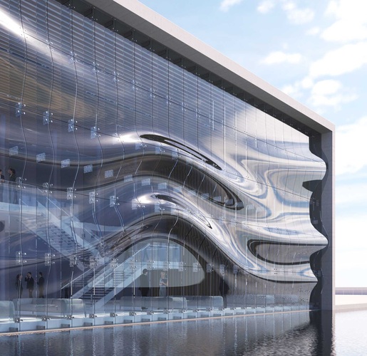 Die neuen 3D-Gläser sind auf der BAU 2019 erstmals zu sehen. - Press Glass