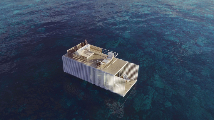 Punta de Mar ist eine schwimmende Plattform mit sorgfältig durchdachtem Design, das funktional und umweltfreundlich zugleich ist. - Mano de Santo®