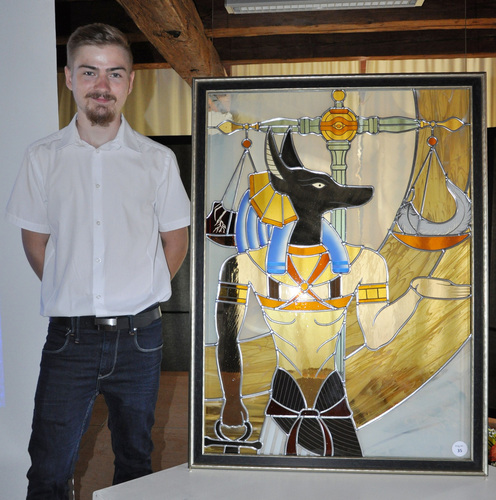 Jahrgangsbester Lukas Schrettl (20 Jahre), ein Glaser aus Pfronten. - Oliver Kissling