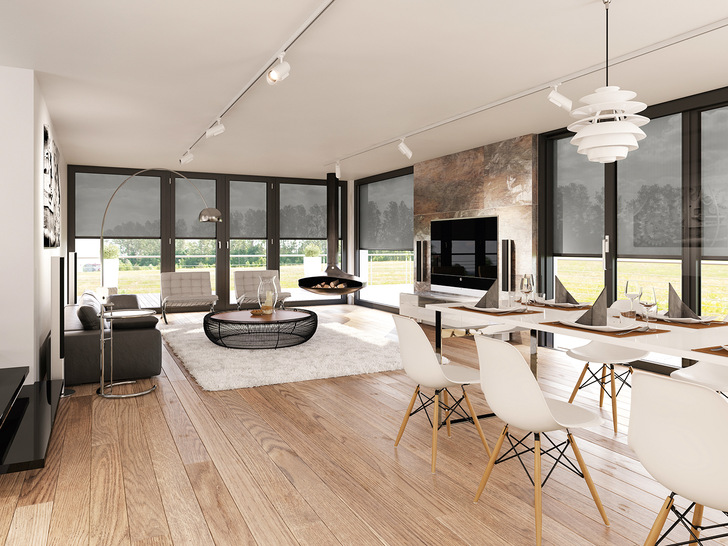 Selbst bei großen Beschattungsflächen von bis zu 5 m Breite und 15 m2 Fläche sei der Typ VS Z windstabil – lt. Hersteller auch bei Sturmböen von bis zum 145 km/h. 