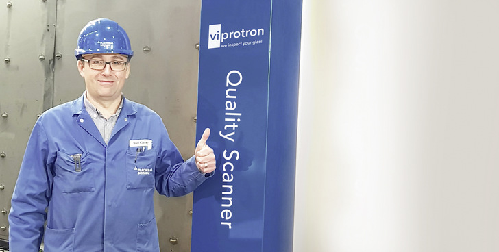 Rolf Kiener, Technical Manager bei Flachglas Schweiz, schwört auf Scanner bei der Qualitätskontrolle.