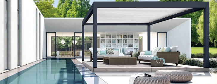 Outdoor ist als Grundlage für architektonische Highlights nicht mehr wegzudenken, wenn es um die Gestaltung der Pool-Area geht.