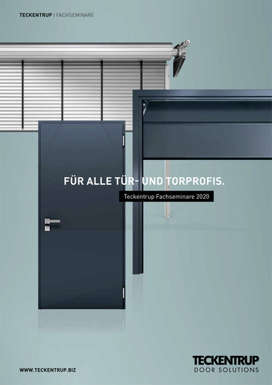 Die neue Seminarübersicht von Teckentrup steht zum Download im Teckentrup-Profi-Portal.