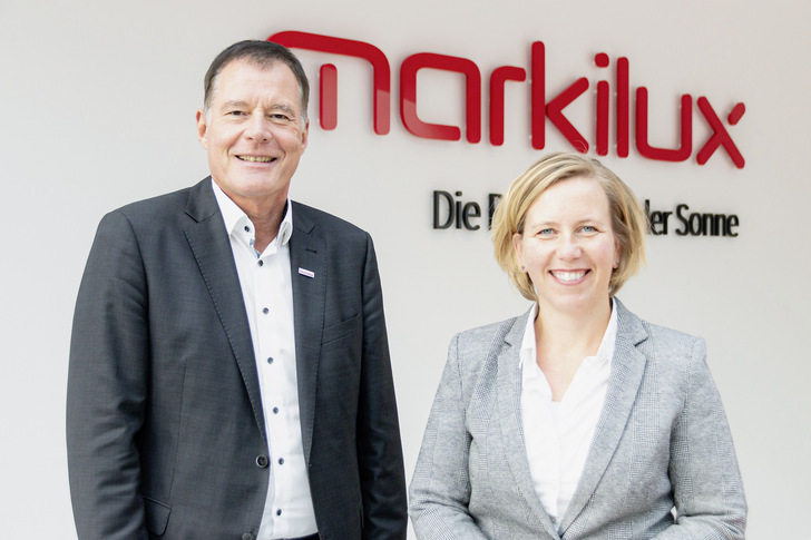 Geschäftsführer Klaus Wuchner und Christiane Berning, Leiterin der Abteilungen Marketing und Business Development, erklären, dass man mit dem neuen Corporate Design noch klarer kommunizieren wolle.