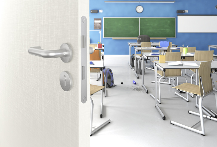 Die Prüm Premiumkante bewährt sich unter anderem bei Schultüren sowie im Objektbau und erfüllt die Qualitätsmaßstäbe als geprüfte Funktionstür.