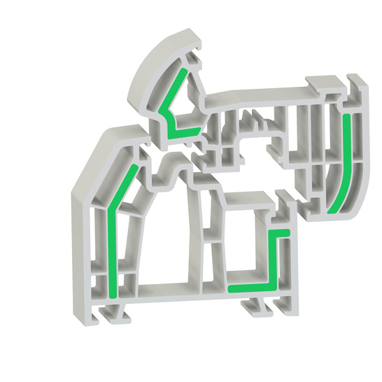 PVC-Profile können in Co-Extrusion mit Ultradur verstärkt werden. - © BASF

