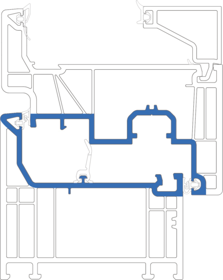 iCOR — das erste universelle Baukastensystem mit einer gemeinsamen Verbindung für unterschiedlichste Fenster- und Türprofile.