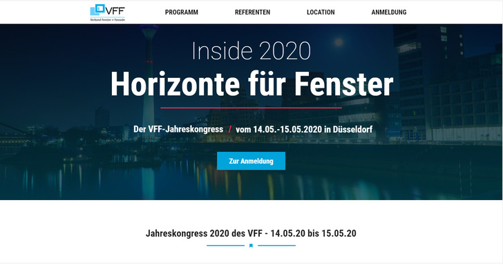 Alle Informationen zum VFF-Jahreskongress „Inside 2020“ in Düsseldorf finden Sie auf der eigens zum Jahreskongress geschalteten  Microsite : Themen, Referenten, Abendprogramm und mehr. - © VFF
 Alle Informationen zum VFF-Jahreskongress „Inside 2020“ in Düsseldorf finden Sie auf der eigens zum Jahreskongress geschalteten  Microsite : Themen, Referenten, Abendprogramm und mehr.