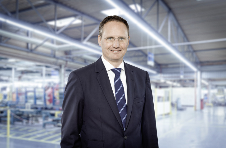 Dr. Stephan Kranz; Vorsitzender der Geschäftsführung bei Saint-Gobain Glass Deutschland GmbH und Geschäftsführer der Saint-Gobain Deutsche Glas GmbH. - © Foto: Olaf Rohl/Saint-Gobain
