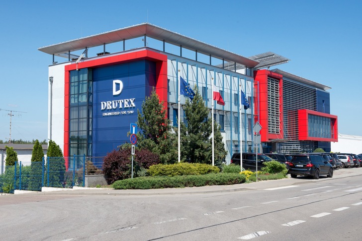 Die Drutex-Unternehmensverwaltung in Bytow/Polen