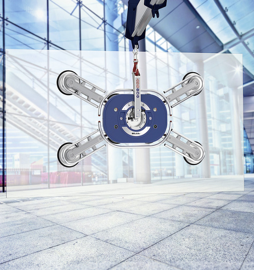 Der neue Liftmaster Quadro von Bohle arbeitet mit vier modularen Steckarmen. Damit lässt sich zudem die Tragkraft der Hebeanlage verdoppeln .