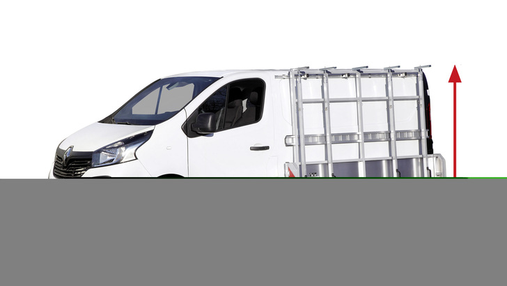 Mit seinen kompakten Abmessungen passt der Renault Trafic in die meisten Tiefgaragen.