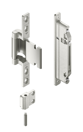 Das verdeckte Türband „Roto Solid C“ bietet der Produzent nun auch für nach außen öffnende Aluminiumtüren an.
