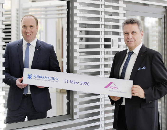 Unternehmensgründer Volker Schirrmacher (rechts) und RPS-Geschäftsführer Dr. Christian Faden blicken optimistisch in die gemeinsame Zukunft.