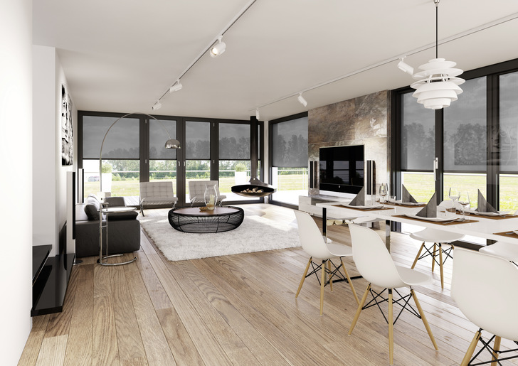 Optisch anspruchsvoll, windstabil und energieeffizient eignen sich die Zip Screens für das private Wohnen wie auch für das Objekt. Beschattungen sind nun für große Glasflächen bis zu 18 m 2  möglich.