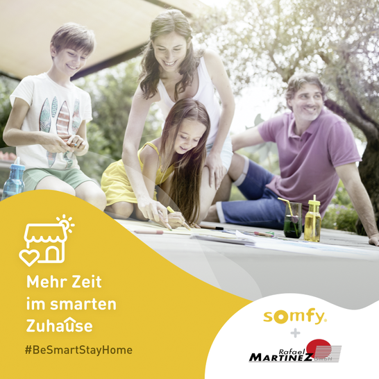 Die aktuelle, digitale Werbekampagne „Mehr Zeit im smarten Zuhause“ von Somfy wurde von Anfang an mit direkter Einbindung der Fachhändler auf- und umgesetzt. - © Foto: Somfy
