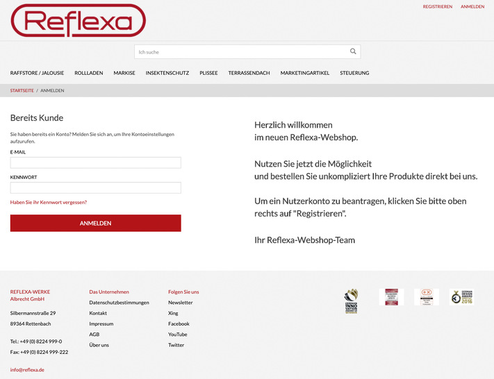 Da der Shop nur für registrierte Fachhändler – und solche, die dies werden wollen – zugänglich ist, bietet er auch eine Reihe kundenindividueller Features. - © Foto: Reflexa
