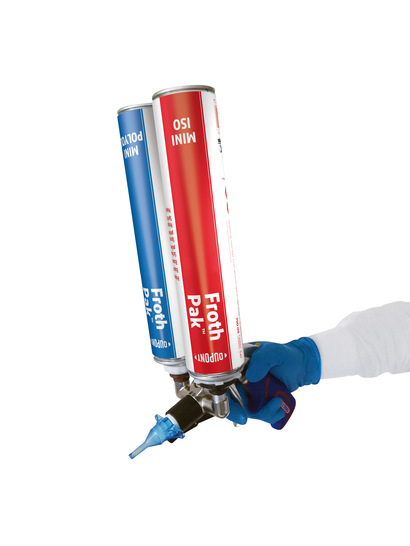 Ortschaum in höchster Qualität: Das Setzen von Innentüren wird mit dem Froth-Pak Mini leicht gemacht.