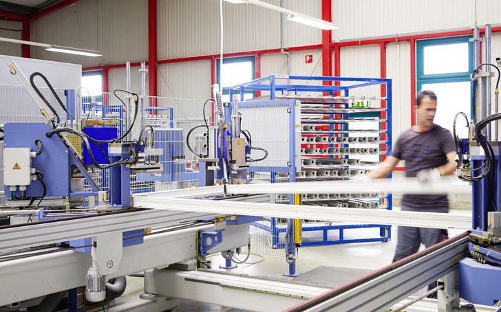 Moderner Maschinenpark: Auch während des Lockdowns im März konnten die Produktionsanlagen weiterlaufen.