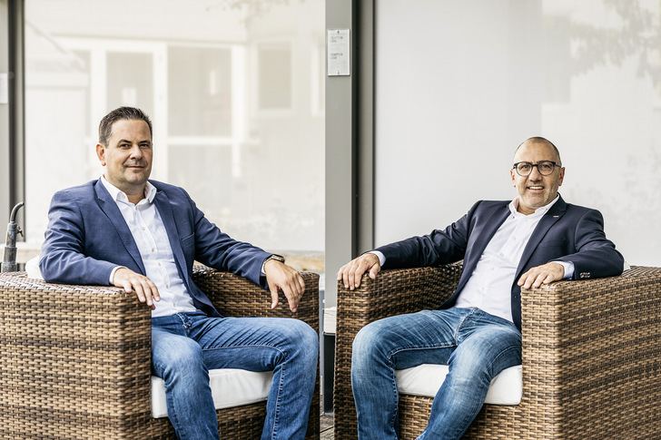 Die Teamarbeit steht bei Christian Schaller (li.) und Andreas Kraler, der auch als Vertreter der Eigentümerfamilie handelt, im Vordergrund. 