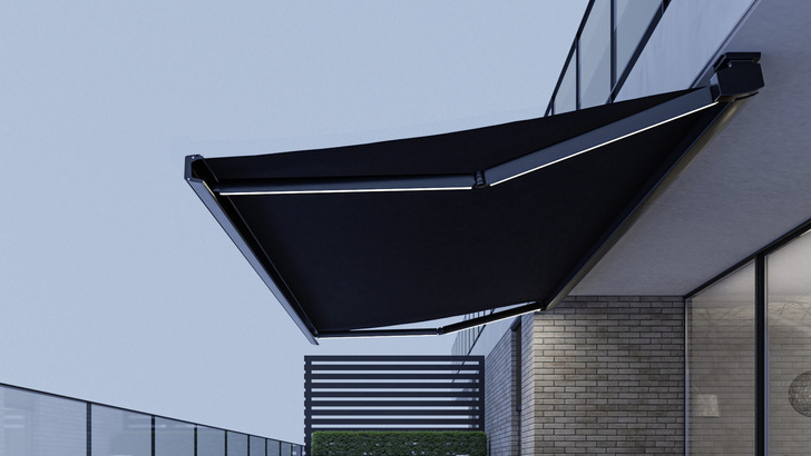 Die Markise wird 100 % auf die Anforderungen der Terrasse und Ihre persönlichen Wünsche zugeschnitten.