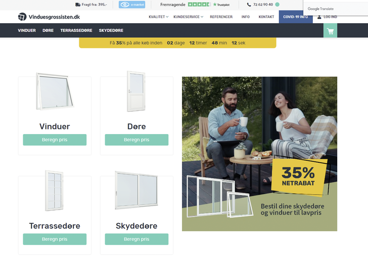 Die Skanva Group legt den Fokus auf den Online-Vertrieb von Fenstern und Türen in Dänemark, Norwegen und Island.