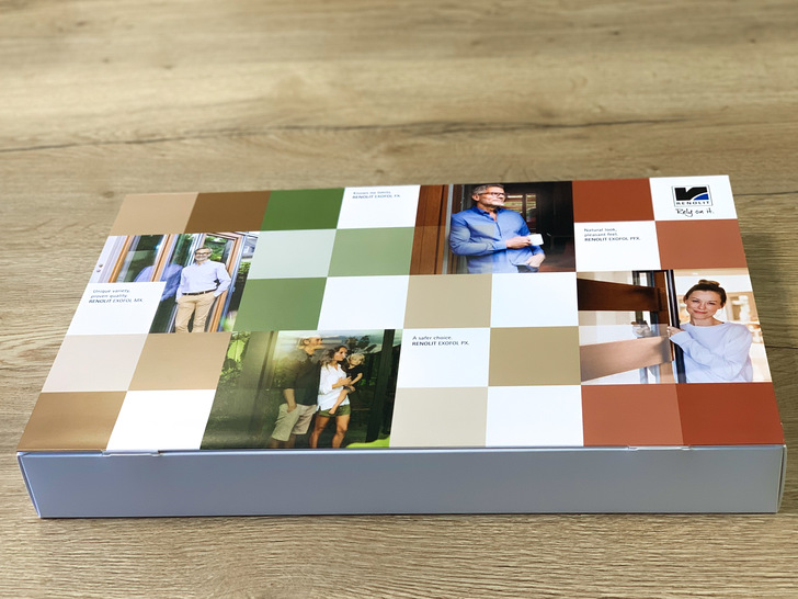 Reale Alternative zum virtuellen Messeplatz: die Renolit Präsentationsbox